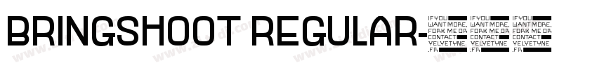 BRINGSHOOT REGULAR字体转换